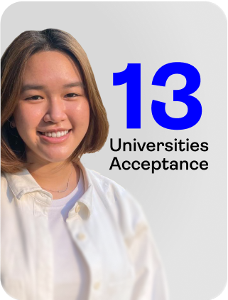 13 top university acceptance